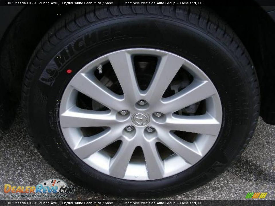 2007 Mazda CX-9 Touring AWD Crystal White Pearl Mica / Sand Photo #31