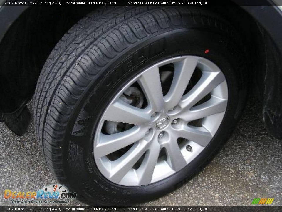 2007 Mazda CX-9 Touring AWD Crystal White Pearl Mica / Sand Photo #32