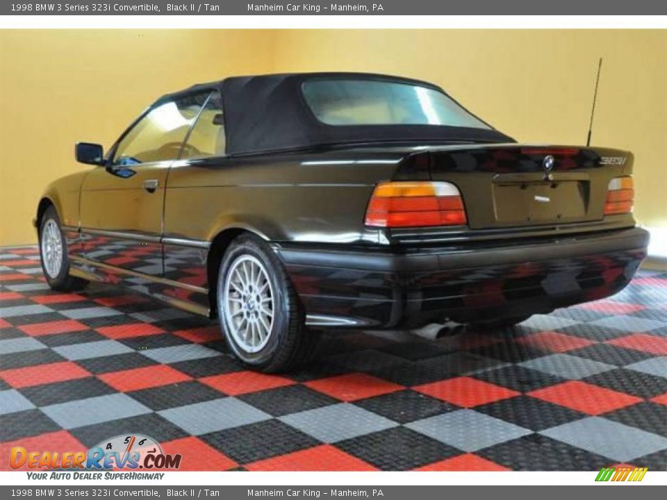 1998 BMW 3 Series 323i Convertible Black II / Tan Photo #6
