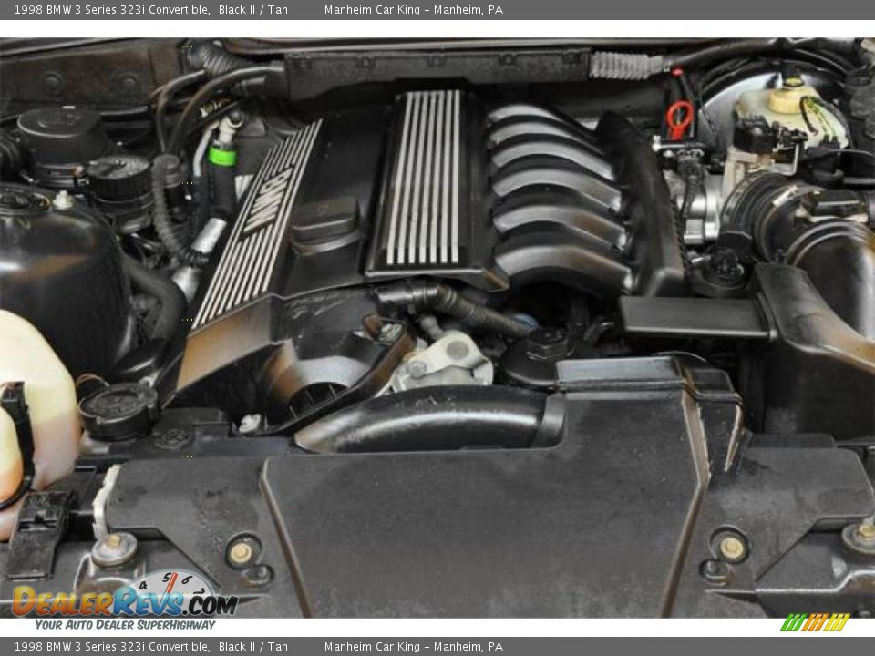 1998 BMW 3 Series 323i Convertible Black II / Tan Photo #17