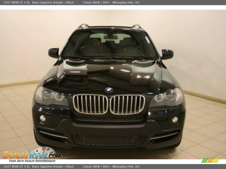 2007 BMW X5 4.8i Black Sapphire Metallic / Black Photo #2