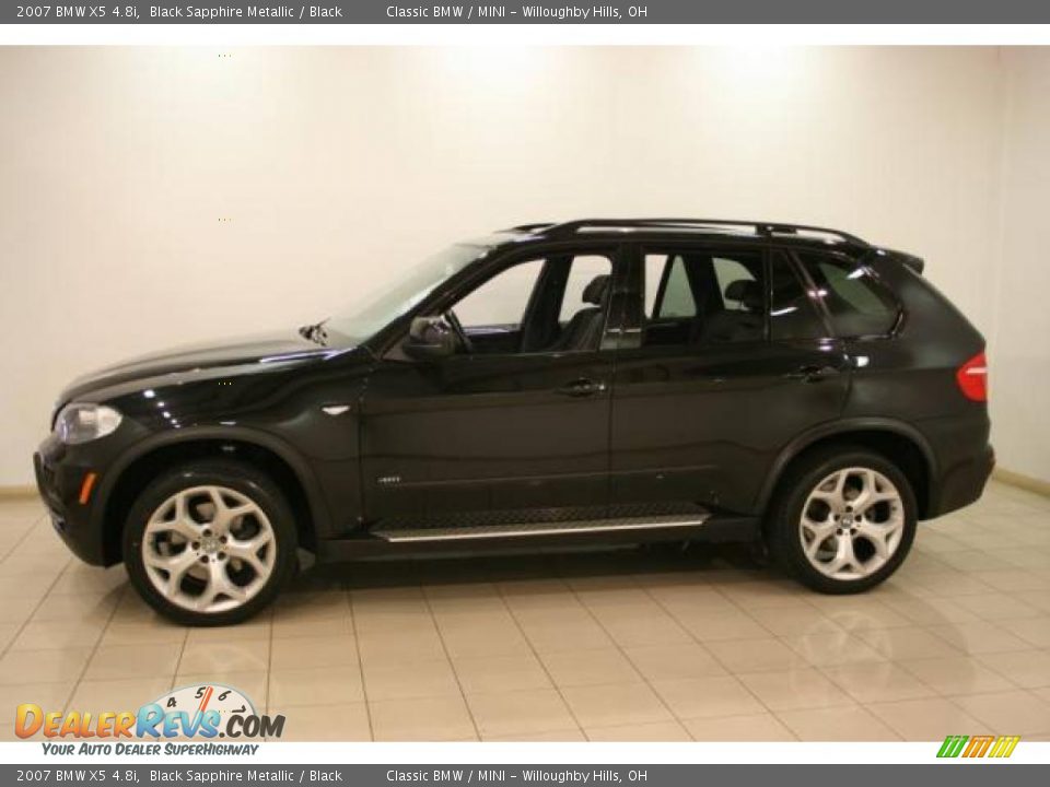 2007 BMW X5 4.8i Black Sapphire Metallic / Black Photo #4