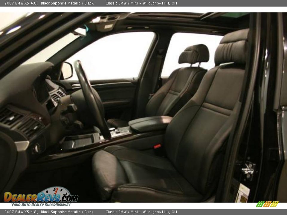 2007 BMW X5 4.8i Black Sapphire Metallic / Black Photo #10