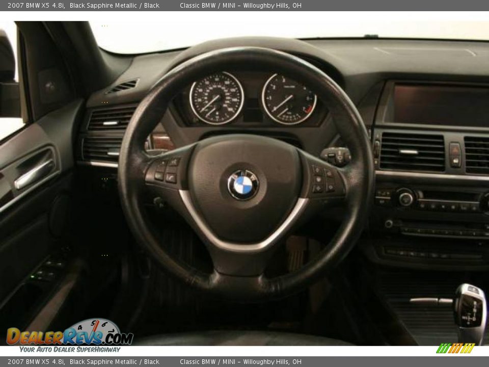 2007 BMW X5 4.8i Black Sapphire Metallic / Black Photo #11