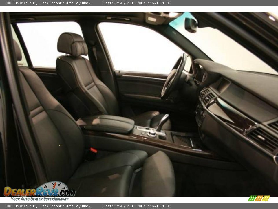 2007 BMW X5 4.8i Black Sapphire Metallic / Black Photo #17