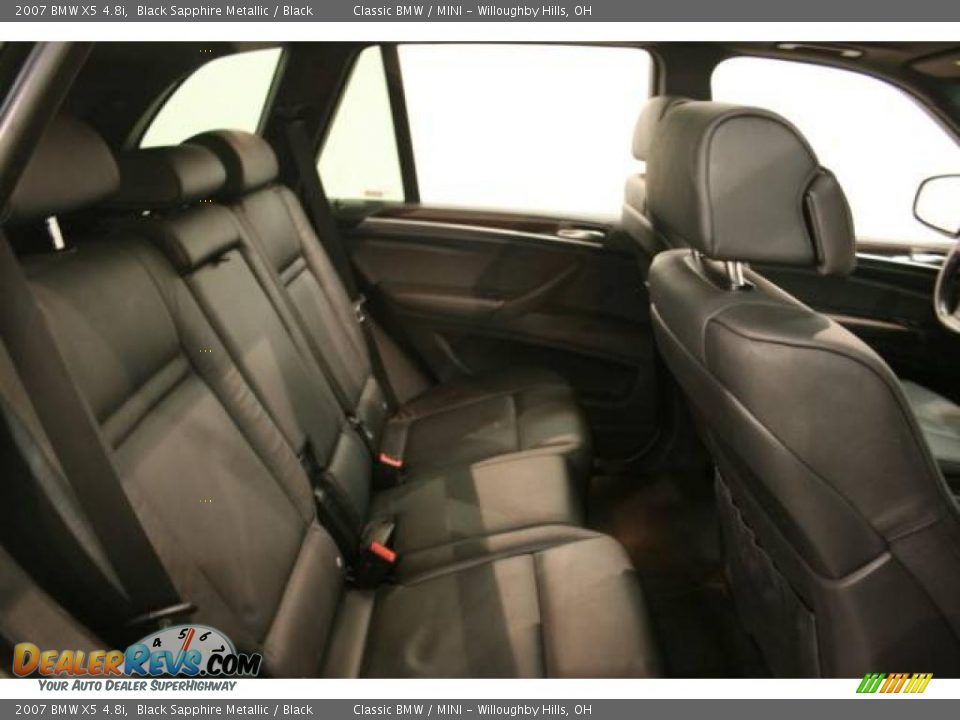 2007 BMW X5 4.8i Black Sapphire Metallic / Black Photo #18