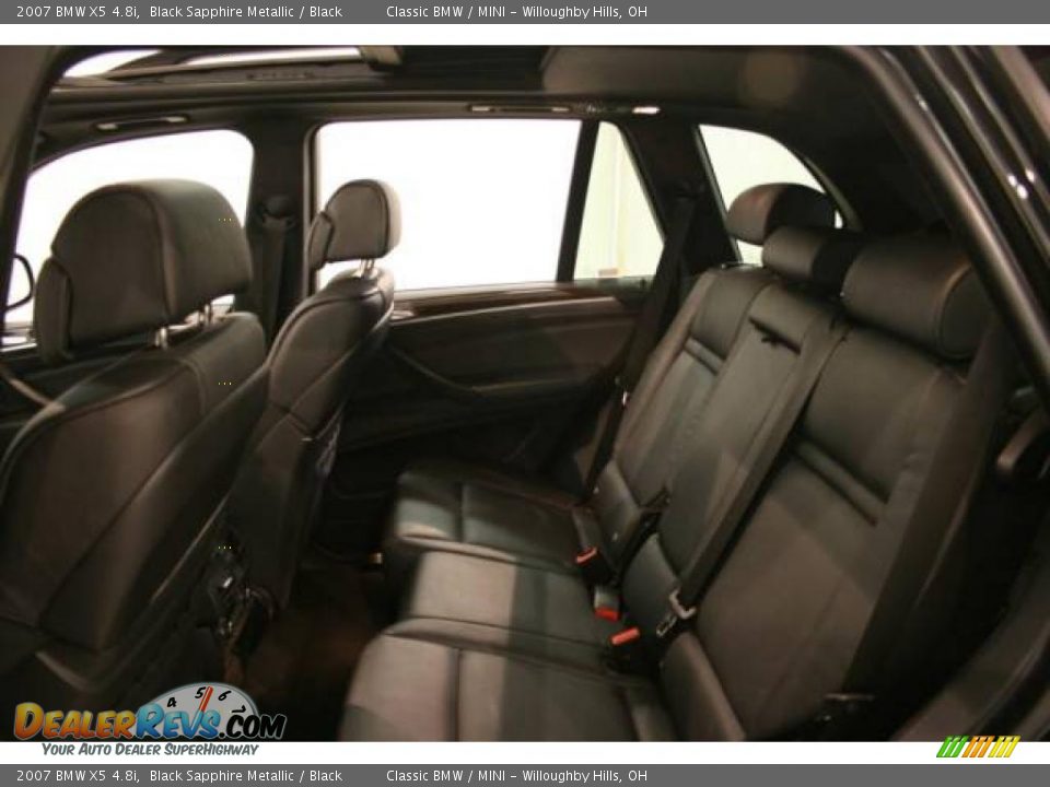 2007 BMW X5 4.8i Black Sapphire Metallic / Black Photo #19