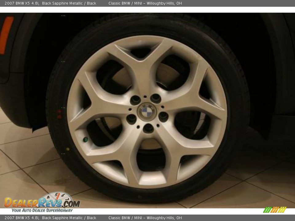 2007 BMW X5 4.8i Black Sapphire Metallic / Black Photo #22