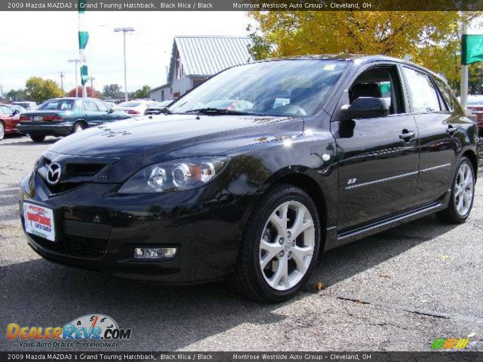 2009 Mazda MAZDA3 s Grand Touring Hatchback Black Mica / Black Photo #1