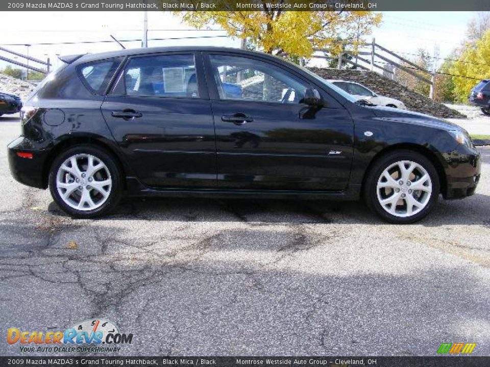 2009 Mazda MAZDA3 s Grand Touring Hatchback Black Mica / Black Photo #6