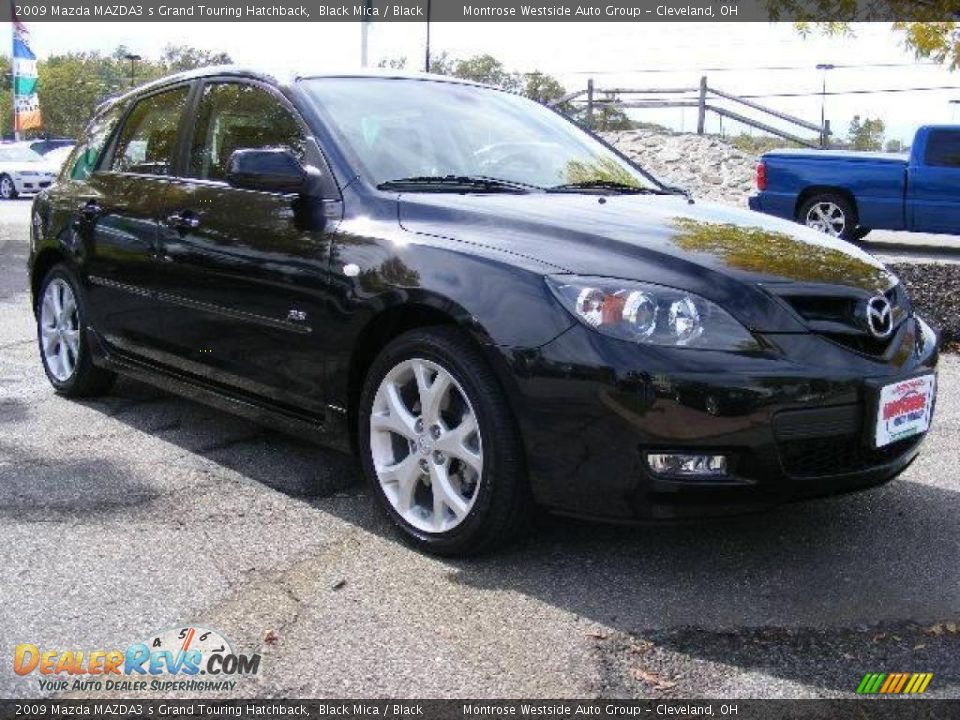 2009 Mazda MAZDA3 s Grand Touring Hatchback Black Mica / Black Photo #7