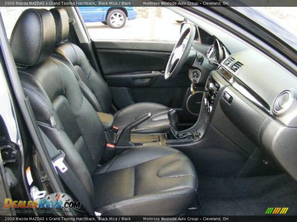 2009 Mazda MAZDA3 s Grand Touring Hatchback Black Mica / Black Photo #13