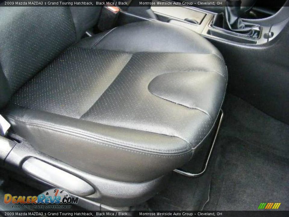 2009 Mazda MAZDA3 s Grand Touring Hatchback Black Mica / Black Photo #14