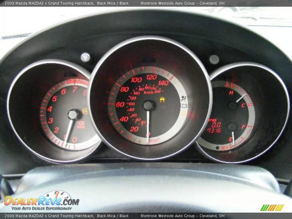 2009 Mazda MAZDA3 s Grand Touring Hatchback Black Mica / Black Photo #17