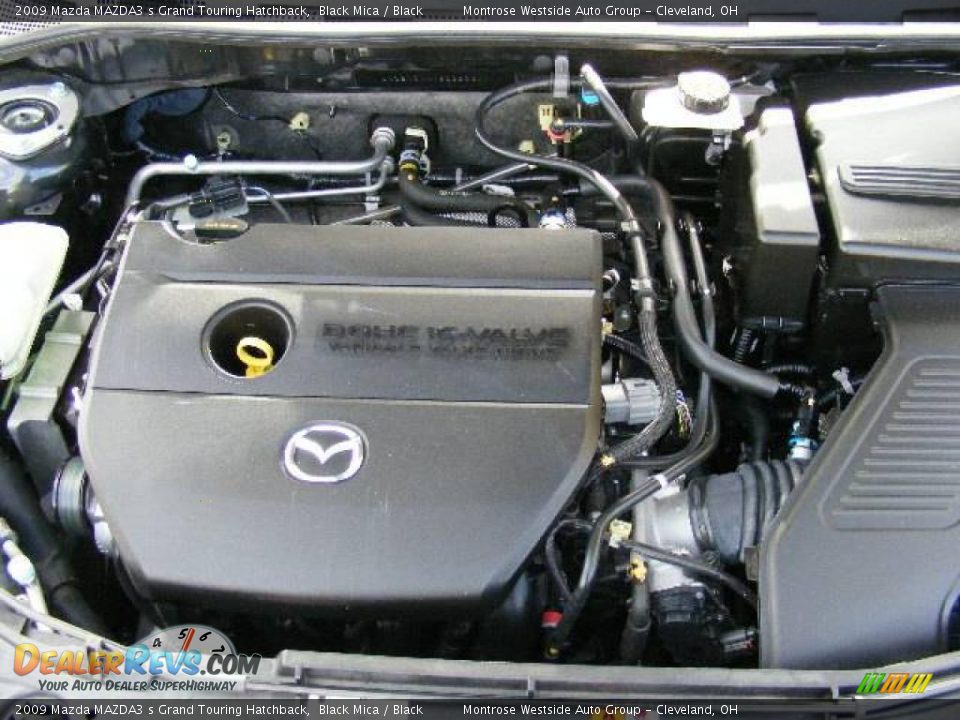 2009 Mazda MAZDA3 s Grand Touring Hatchback Black Mica / Black Photo #32