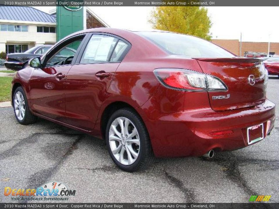 2010 Mazda MAZDA3 s Sport 4 Door Copper Red Mica / Dune Beige Photo #3