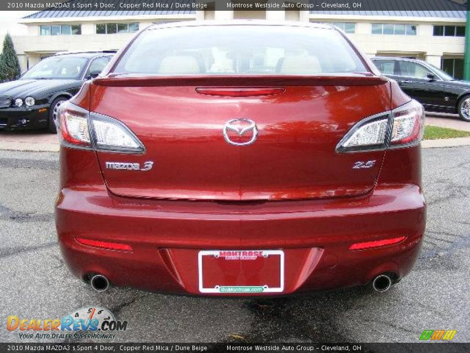 2010 Mazda MAZDA3 s Sport 4 Door Copper Red Mica / Dune Beige Photo #4