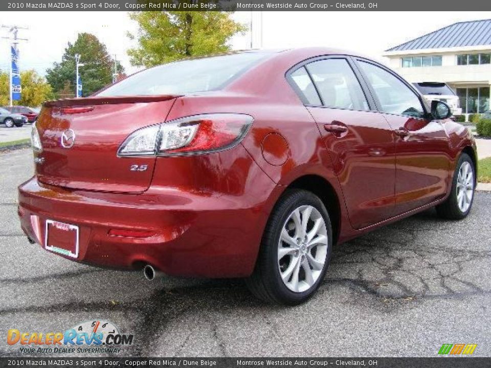 2010 Mazda MAZDA3 s Sport 4 Door Copper Red Mica / Dune Beige Photo #5