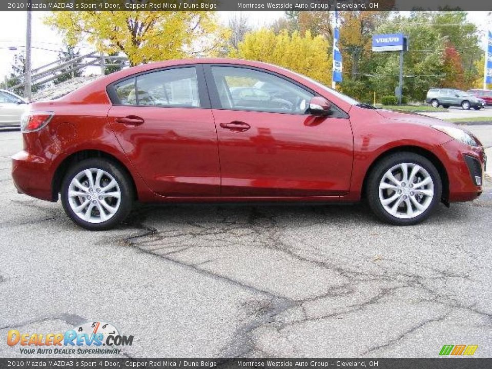 2010 Mazda MAZDA3 s Sport 4 Door Copper Red Mica / Dune Beige Photo #6