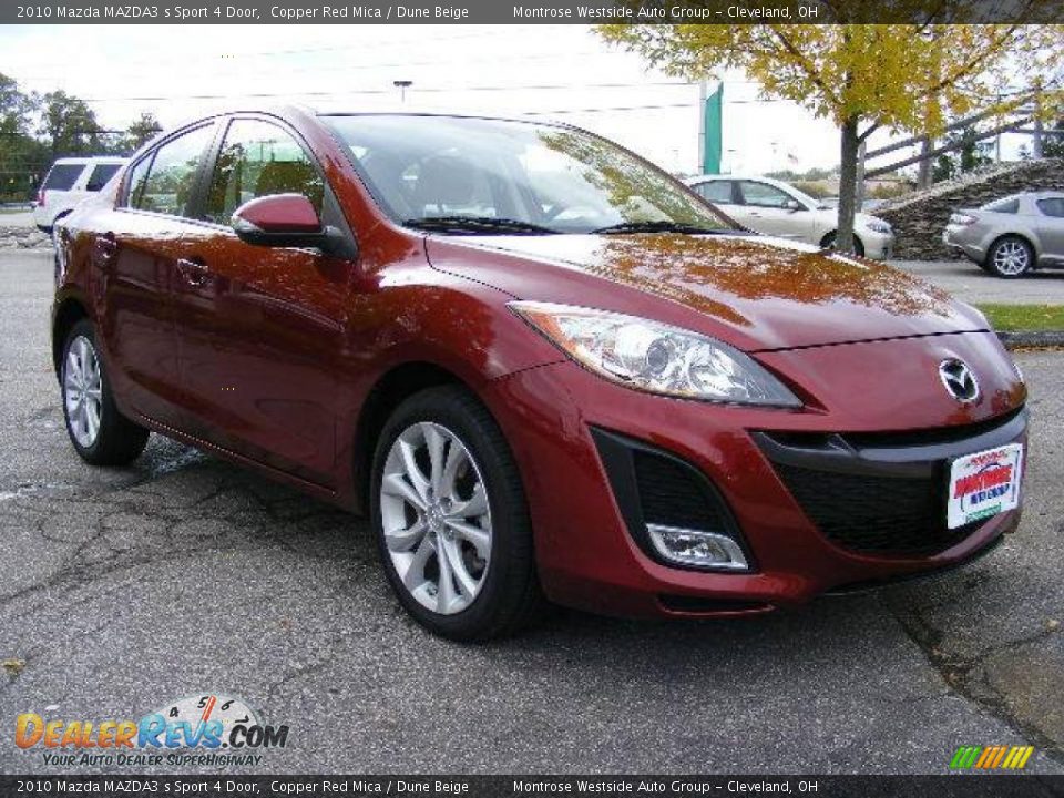 2010 Mazda MAZDA3 s Sport 4 Door Copper Red Mica / Dune Beige Photo #7