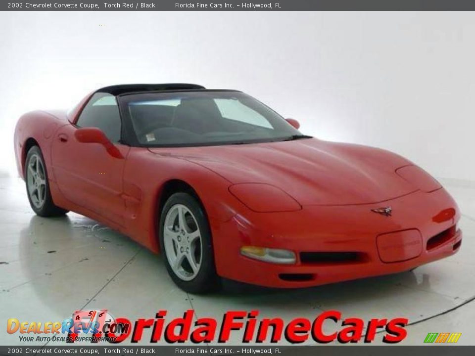 2002 Chevrolet Corvette Coupe Torch Red / Black Photo #1