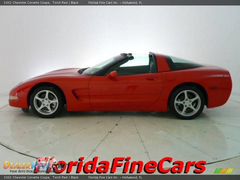 2002 Chevrolet Corvette Coupe Torch Red / Black Photo #3