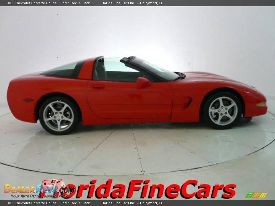 2002 Chevrolet Corvette Coupe Torch Red / Black Photo #4