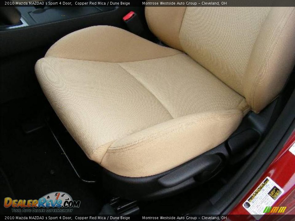 2010 Mazda MAZDA3 s Sport 4 Door Copper Red Mica / Dune Beige Photo #10