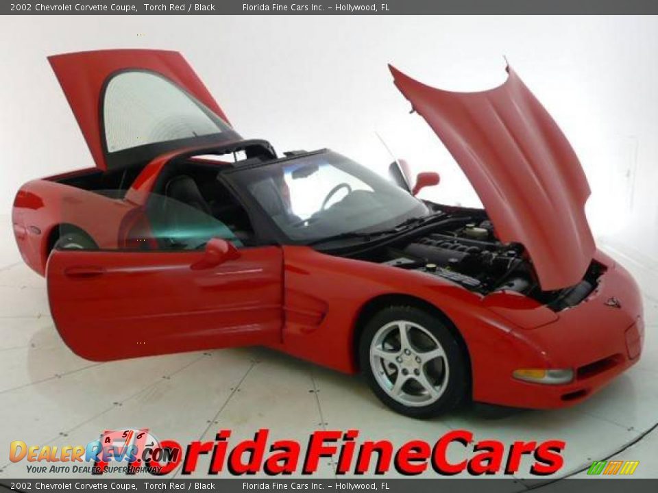 2002 Chevrolet Corvette Coupe Torch Red / Black Photo #7