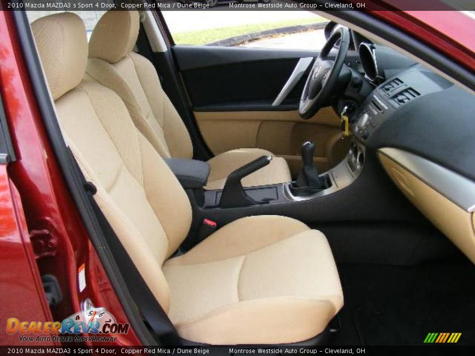 2010 Mazda MAZDA3 s Sport 4 Door Copper Red Mica / Dune Beige Photo #13