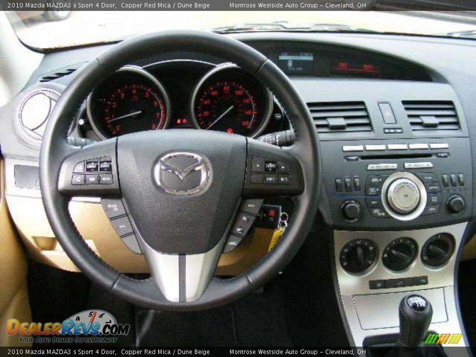 2010 Mazda MAZDA3 s Sport 4 Door Copper Red Mica / Dune Beige Photo #15