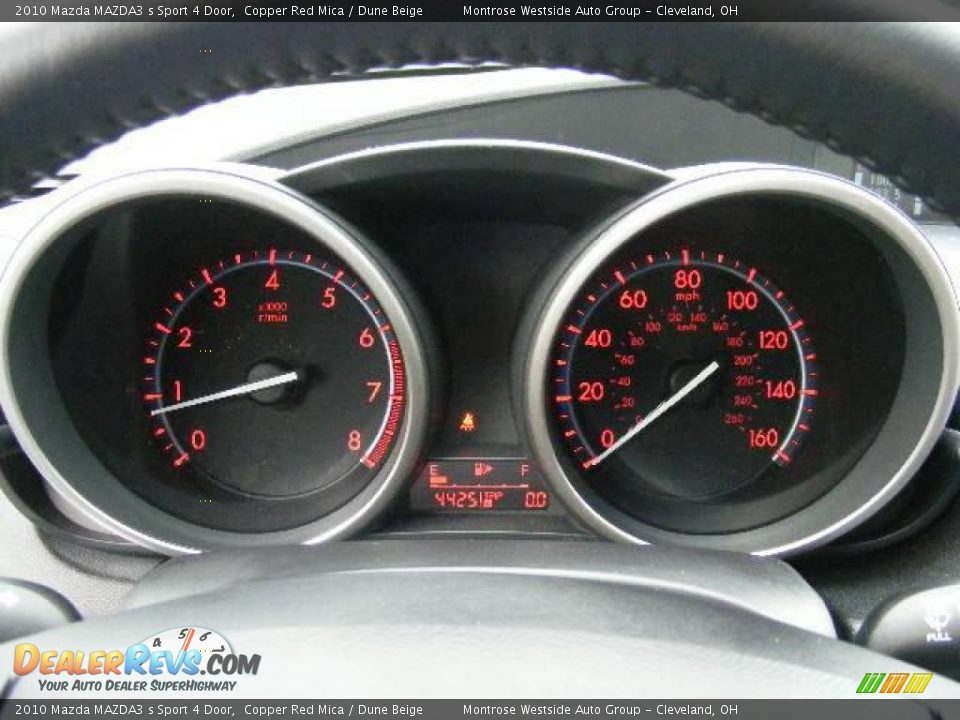 2010 Mazda MAZDA3 s Sport 4 Door Copper Red Mica / Dune Beige Photo #17