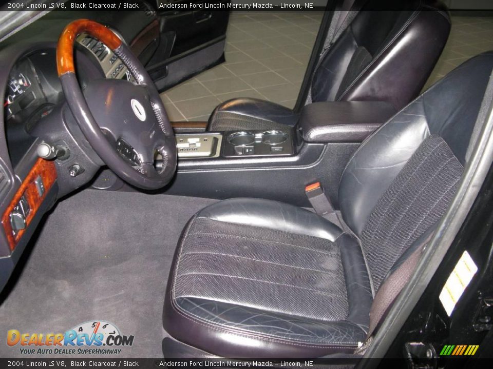 2004 Lincoln LS V8 Black Clearcoat / Black Photo #10