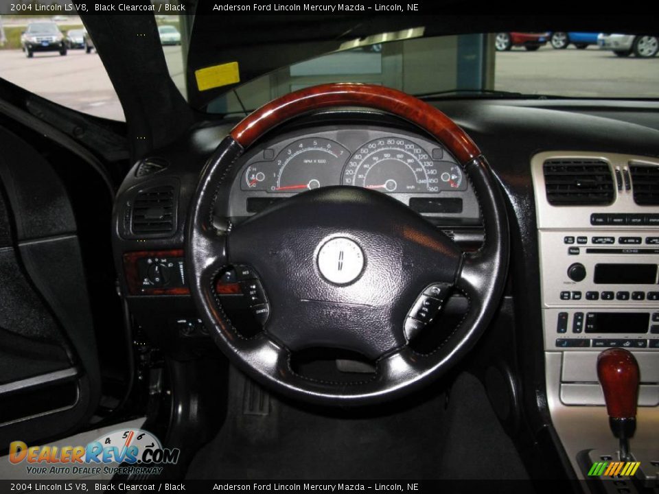 2004 Lincoln LS V8 Black Clearcoat / Black Photo #15