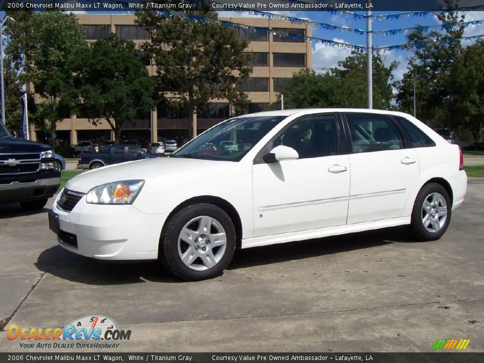 2006 Chevrolet Malibu Maxx LT Wagon White / Titanium Gray Photo #1
