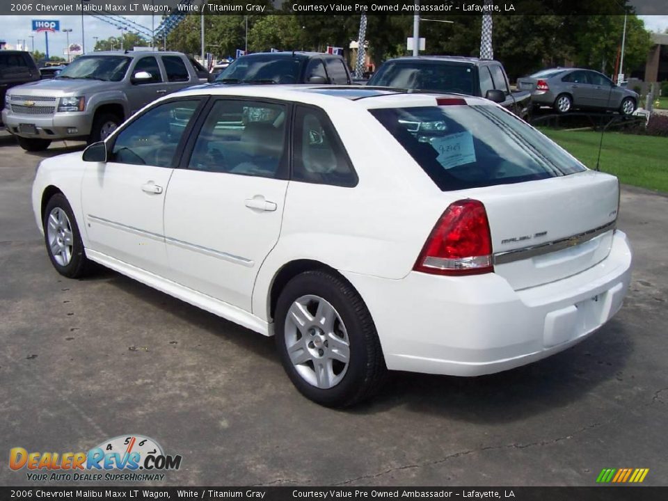 2006 Chevrolet Malibu Maxx LT Wagon White / Titanium Gray Photo #3