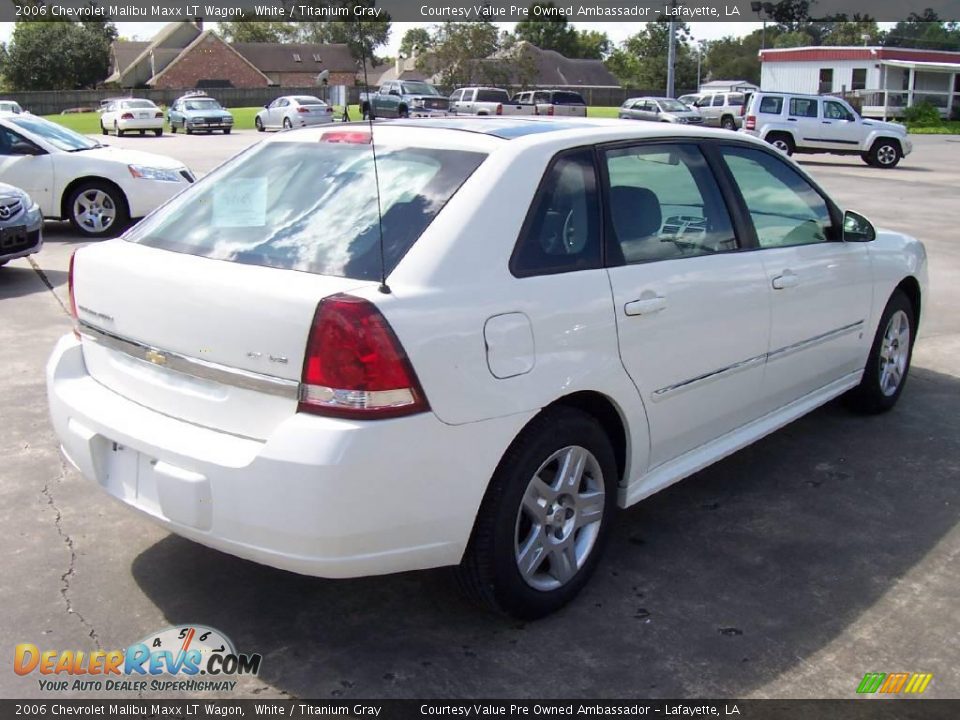 2006 Chevrolet Malibu Maxx LT Wagon White / Titanium Gray Photo #4