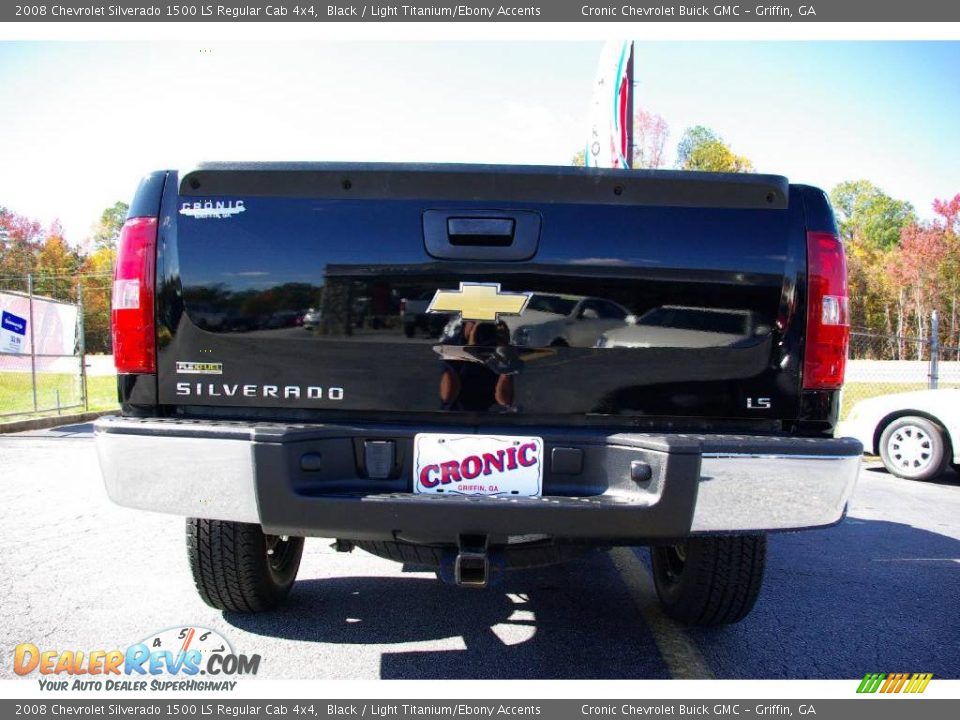 2008 Chevrolet Silverado 1500 LS Regular Cab 4x4 Black / Light Titanium/Ebony Accents Photo #7