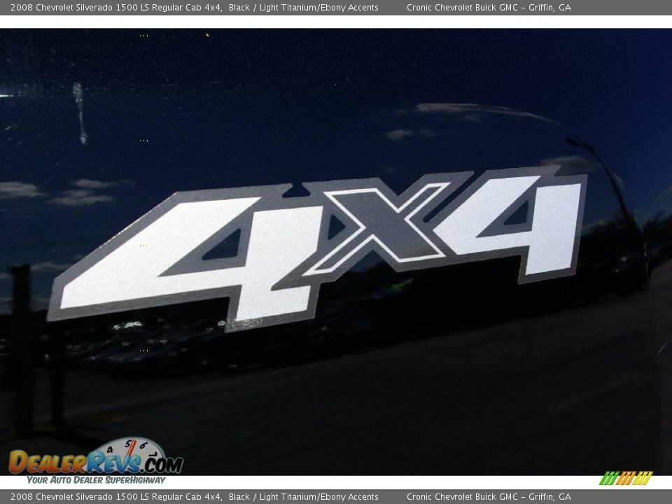 2008 Chevrolet Silverado 1500 LS Regular Cab 4x4 Black / Light Titanium/Ebony Accents Photo #10