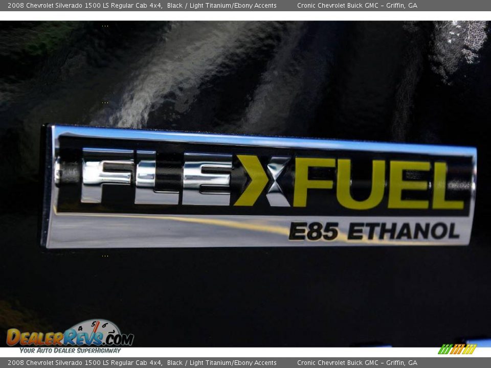 2008 Chevrolet Silverado 1500 LS Regular Cab 4x4 Black / Light Titanium/Ebony Accents Photo #11