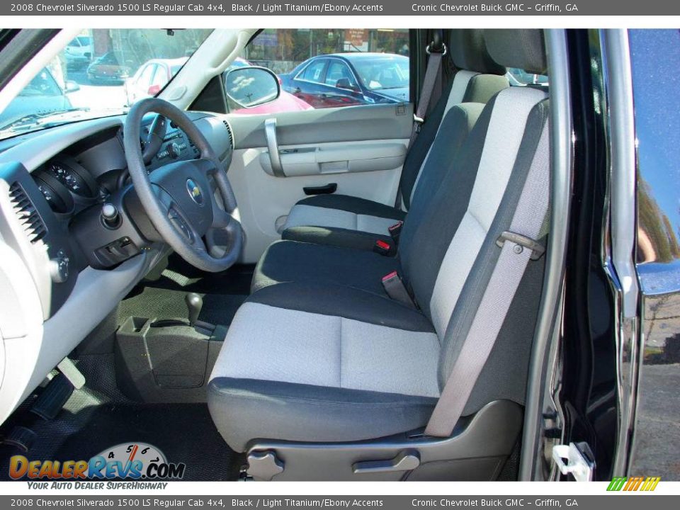2008 Chevrolet Silverado 1500 LS Regular Cab 4x4 Black / Light Titanium/Ebony Accents Photo #13