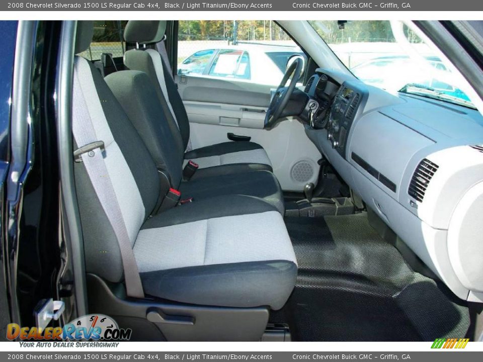 2008 Chevrolet Silverado 1500 LS Regular Cab 4x4 Black / Light Titanium/Ebony Accents Photo #14