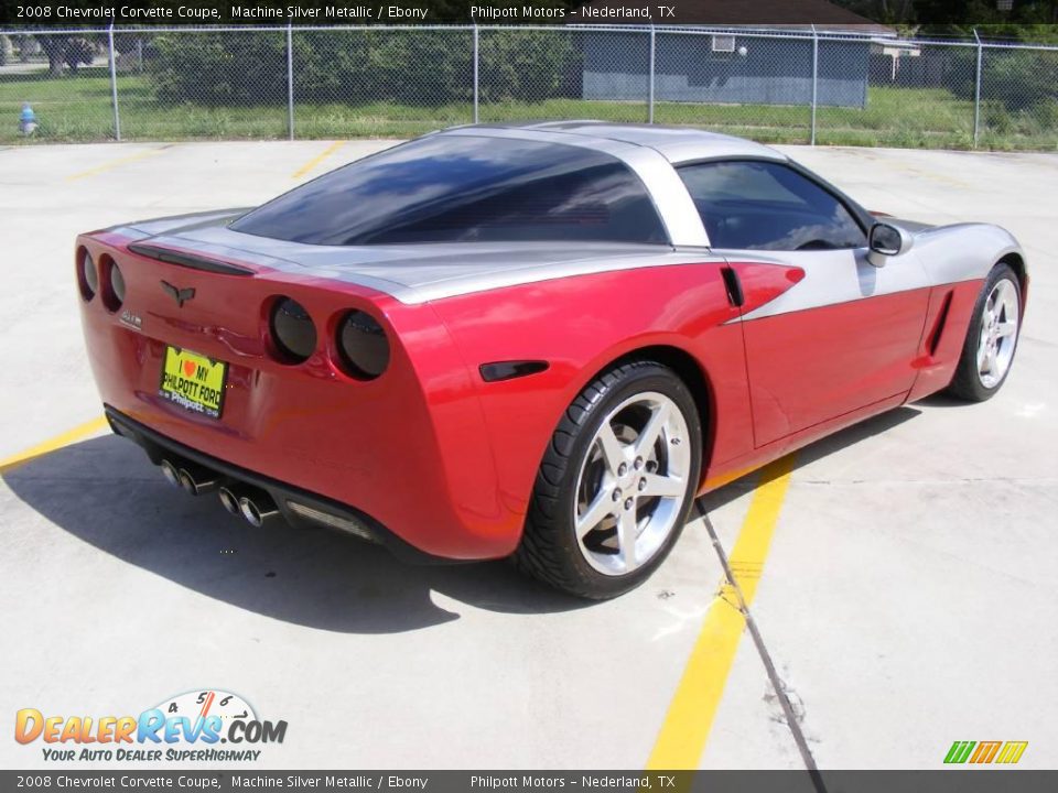 2008 Chevrolet Corvette Coupe Machine Silver Metallic / Ebony Photo #3