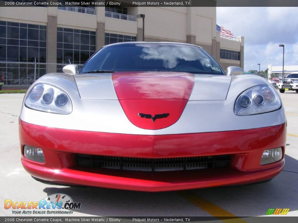 2008 Chevrolet Corvette Coupe Machine Silver Metallic / Ebony Photo #9