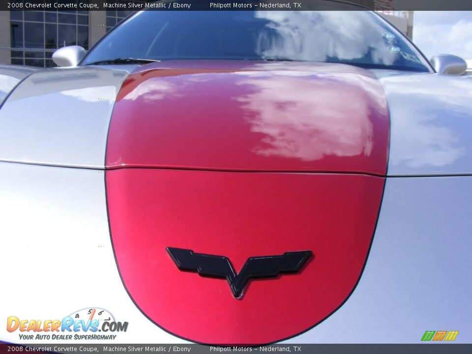 2008 Chevrolet Corvette Coupe Machine Silver Metallic / Ebony Photo #10