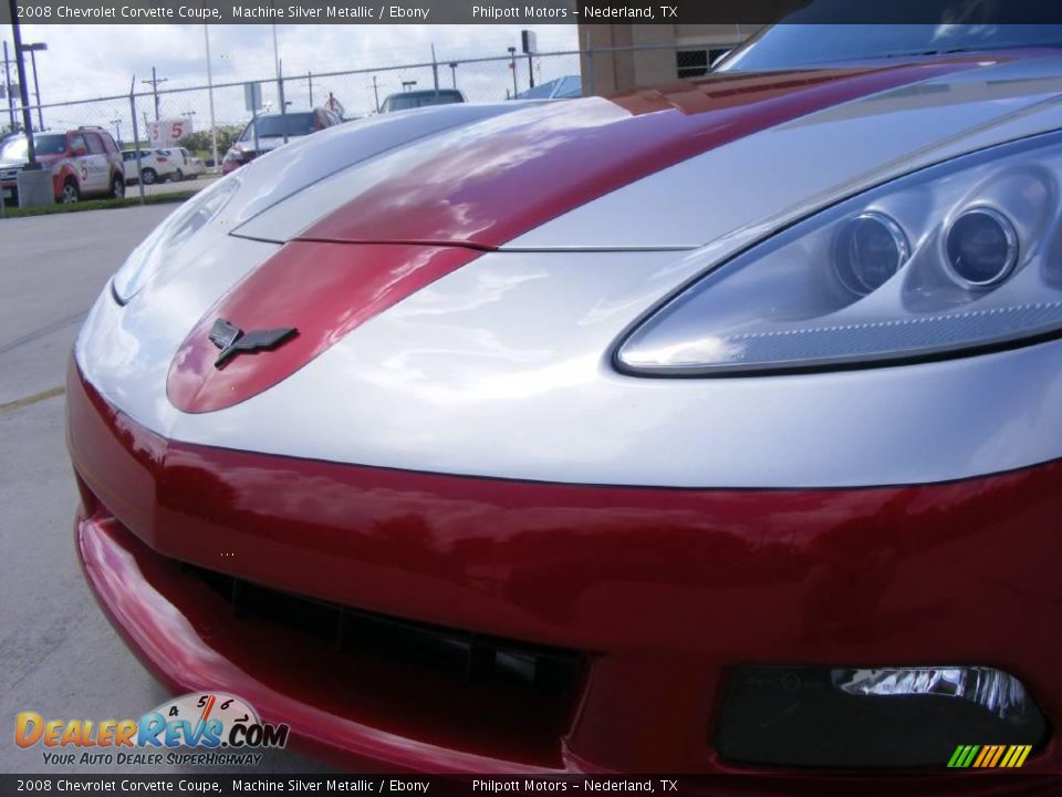 2008 Chevrolet Corvette Coupe Machine Silver Metallic / Ebony Photo #13