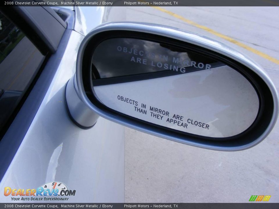 2008 Chevrolet Corvette Coupe Machine Silver Metallic / Ebony Photo #19