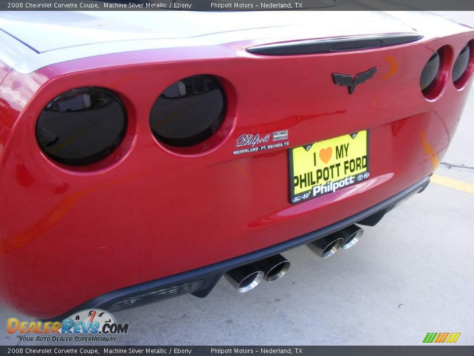 2008 Chevrolet Corvette Coupe Machine Silver Metallic / Ebony Photo #23