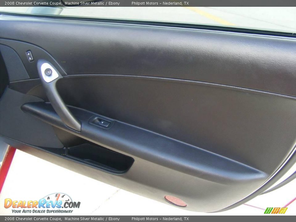 2008 Chevrolet Corvette Coupe Machine Silver Metallic / Ebony Photo #27