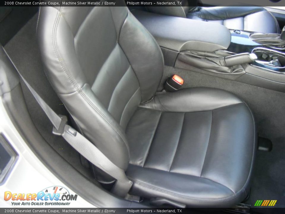 2008 Chevrolet Corvette Coupe Machine Silver Metallic / Ebony Photo #29